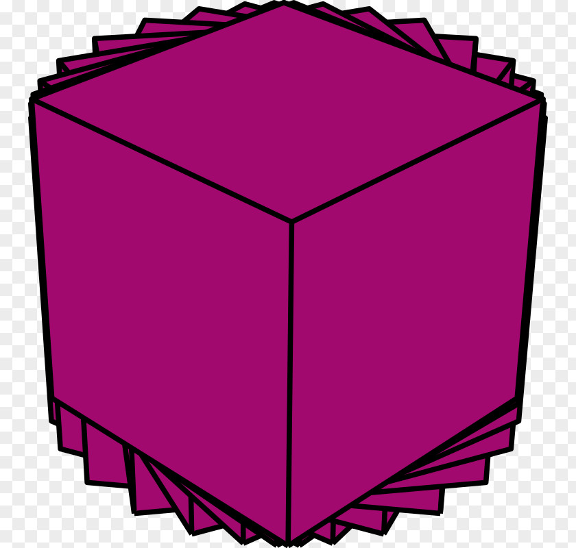 Cube Clip Art Line Angle Pink M Text Messaging PNG