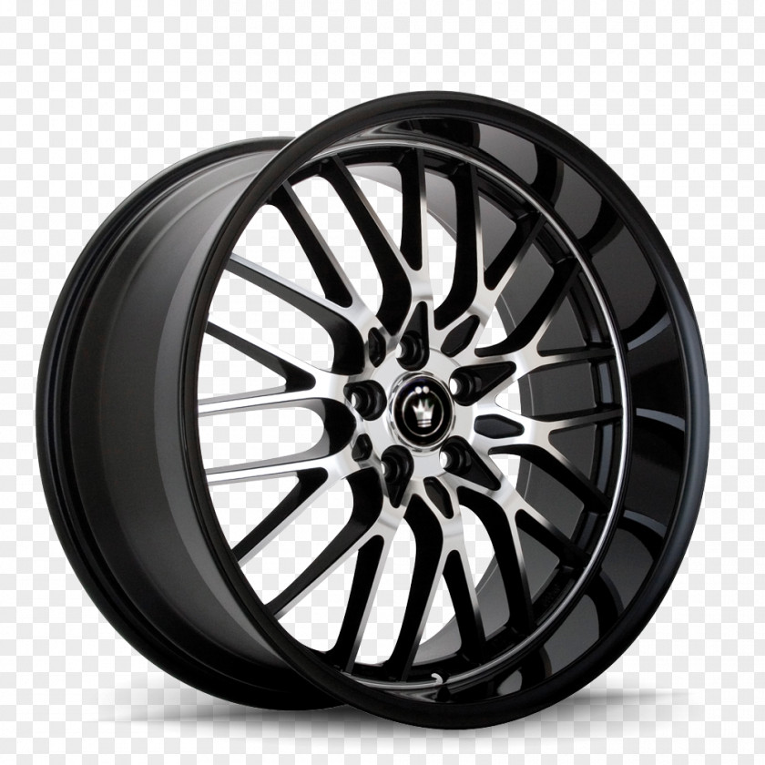 Lace Black Car Wheel Rim Tire Spoke PNG