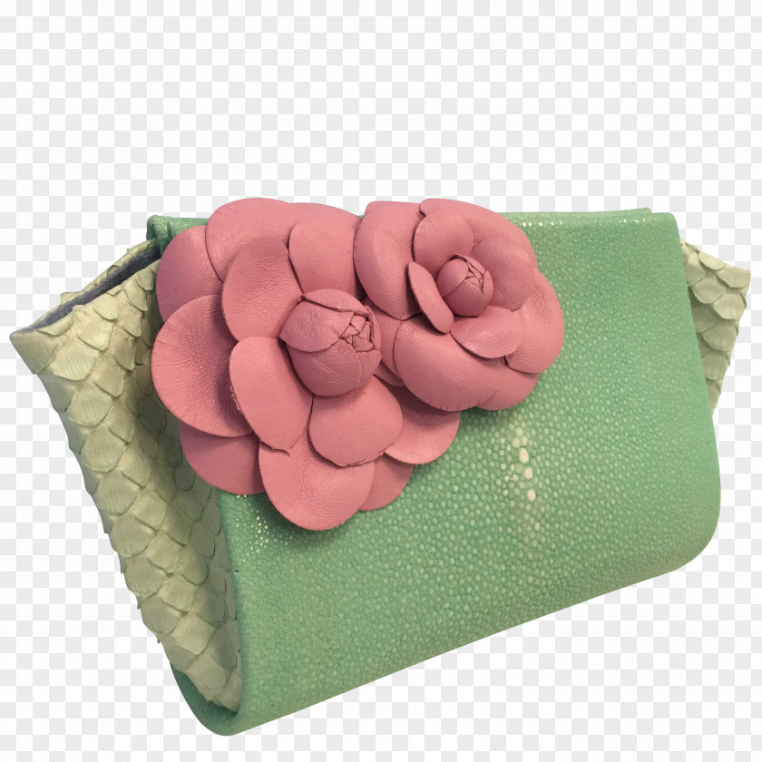 Pastel Mint Green Backpack Pink Flowers Handbag Paige Gamble PNG