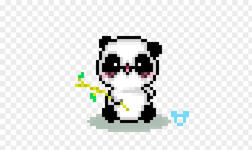 Pixel Art Giant Panda Animated Film PNG