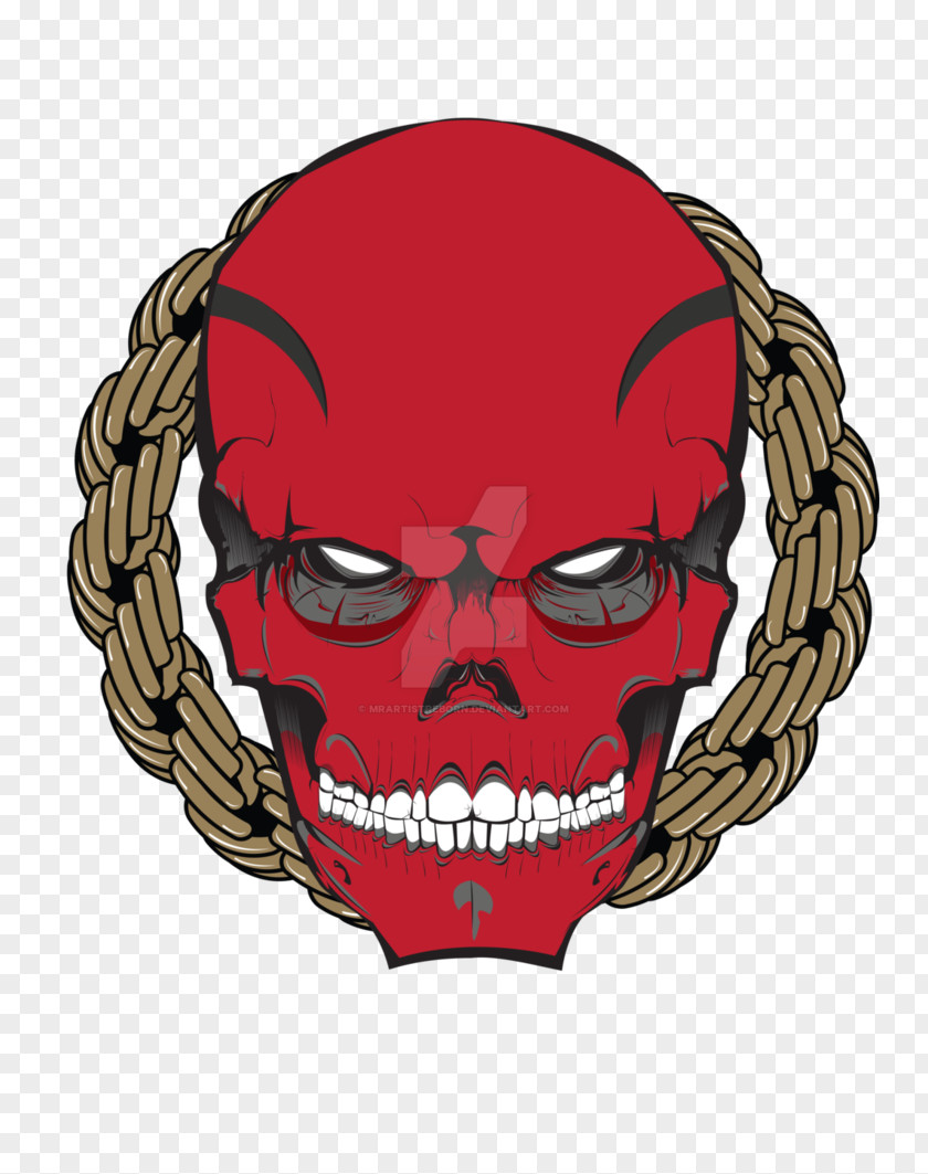 Skull Cartoon Character Font PNG