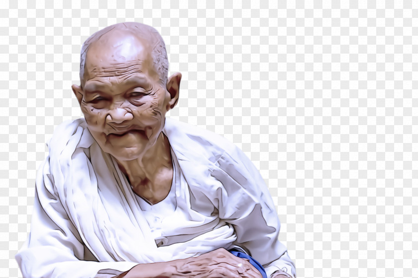 Elder Sitting Human PNG