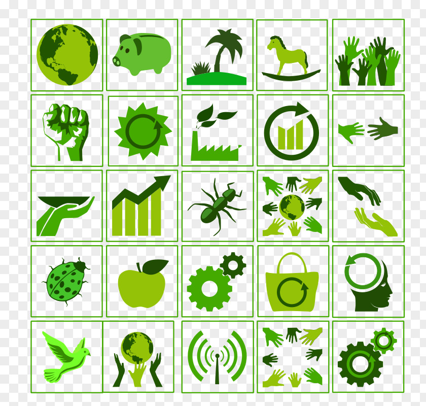 Green Vector Environmentally Friendly Clip Art PNG