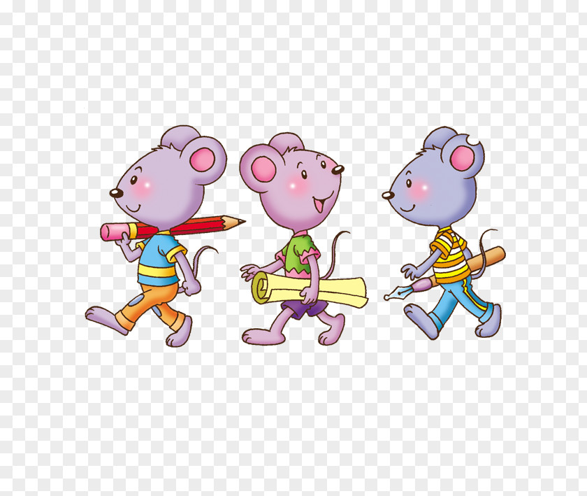 Mouse Study Student Clip Art PNG