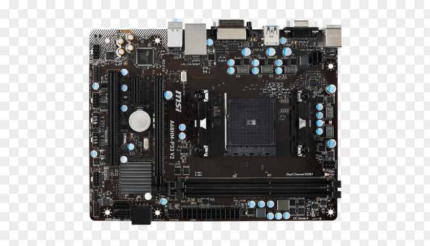 MSI A68HM-P33 V2 Motherboard Socket FM2+ PCI Express PNG