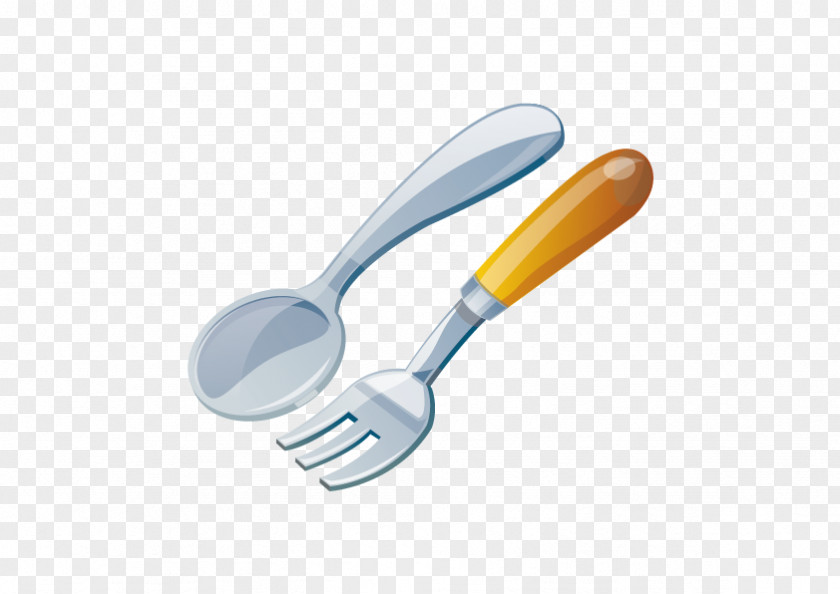 Vector Knife And Fork Tableware Cartoon PNG