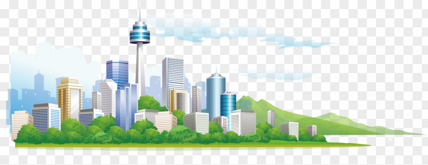 City Building Vector Illustration Architecture PNG
