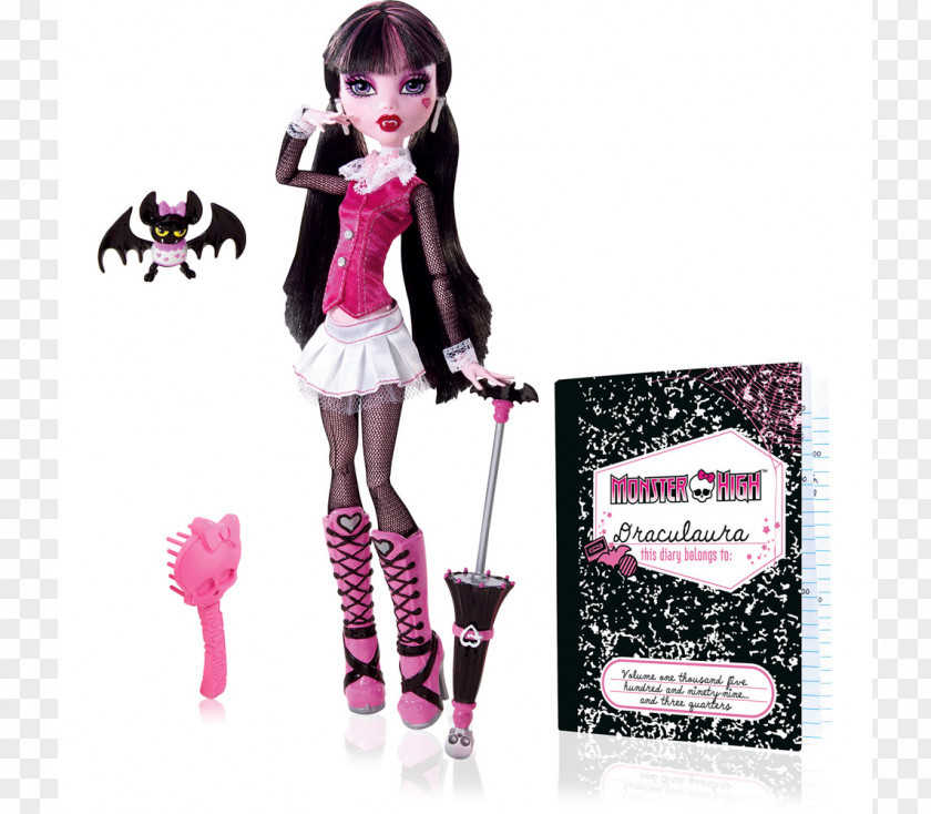 Doll Amazon.com Monster High Draculaura Toy PNG