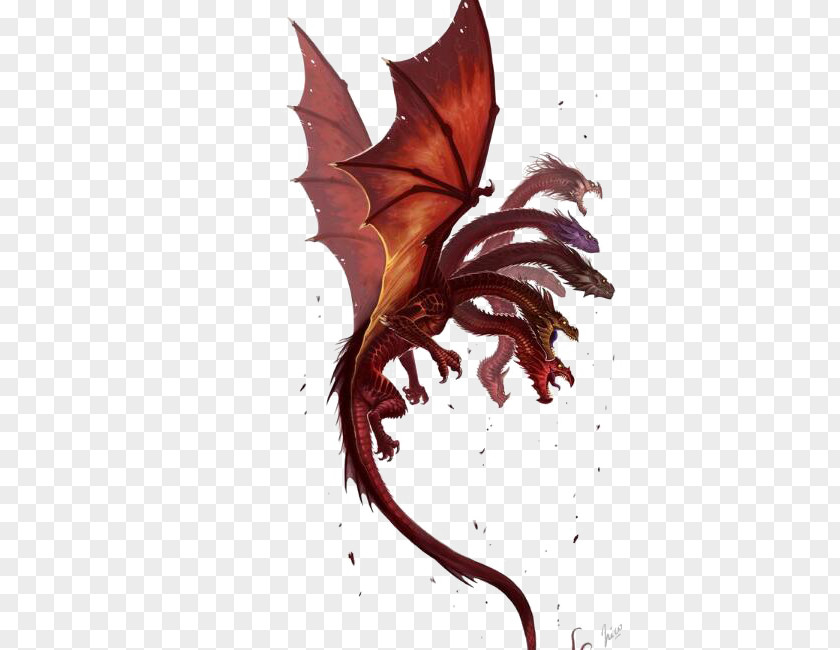 Nine Dragons Dragon Shadowrun Fantasy Art PNG
