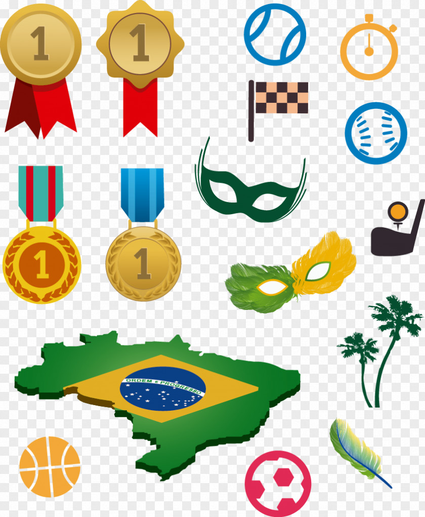 Brazil Rio Olympics Decorative Elements 2016 Summer Opening Ceremony De Janeiro Olympic Spirit Sport PNG