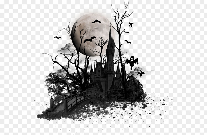 Halloween Trip Haunted House Ghost Clip Art PNG