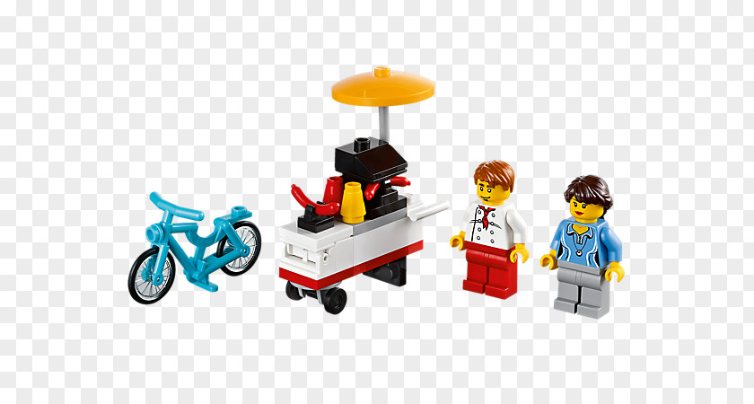 Lego Hot Dog Cart LEGO 10244 Creator Fairground Mixer Minifigure 10224 Town Hall PNG
