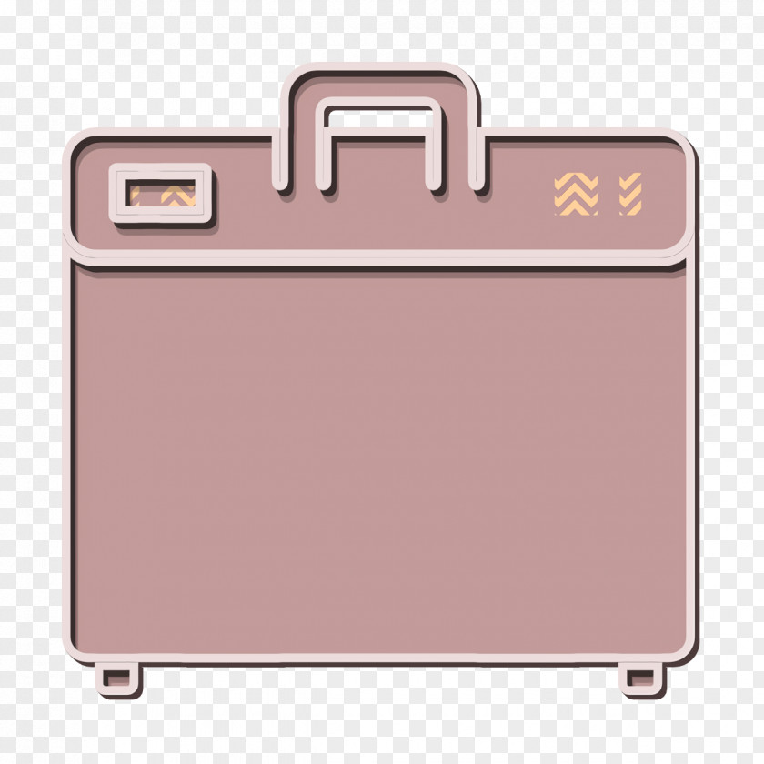 Metal Material Property Bag Icon Suitcase Business PNG