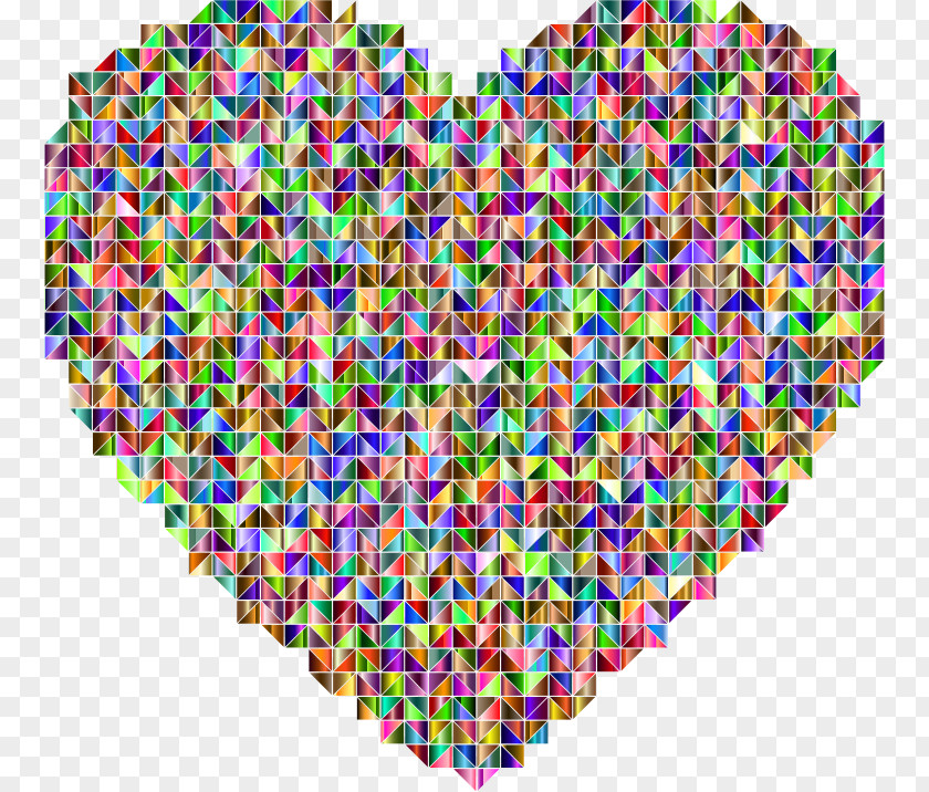 Mosaic Heart Clip Art PNG