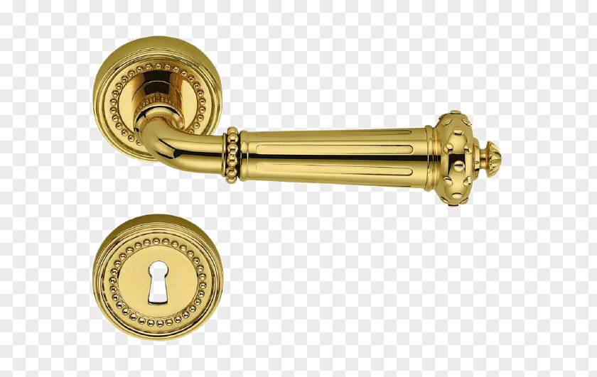 Brass Door Handle Window PNG