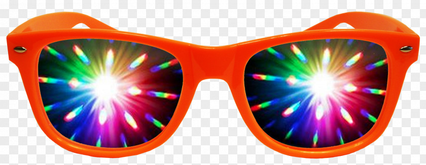 Paper Firework Laser Lighting Display Glasses Diffraction Grating PNG