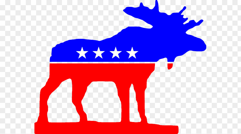 United States Moose Progressive Party Political Bumper Sticker PNG