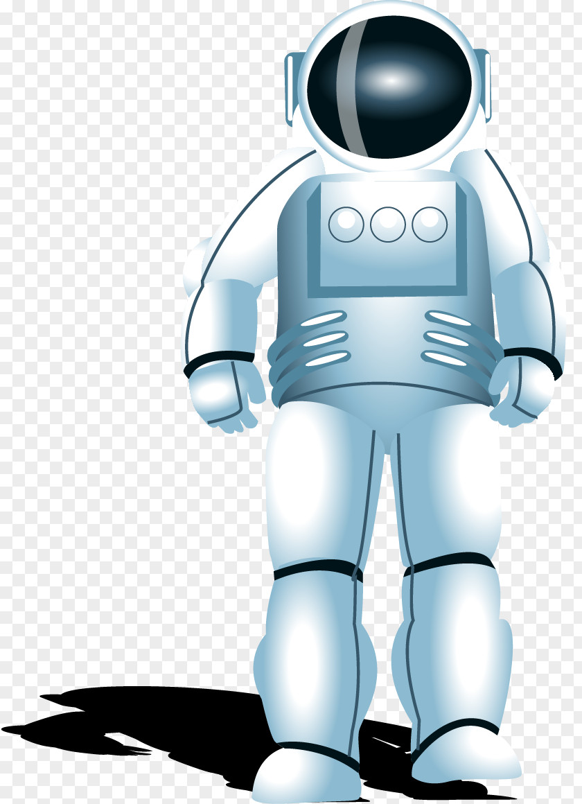 Vector Painted Astronaut Outer Space Suit PNG