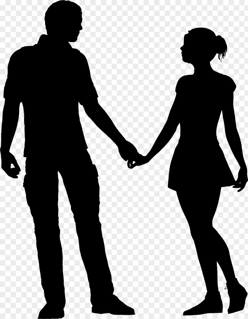 Break Up Silhouette Couple PNG