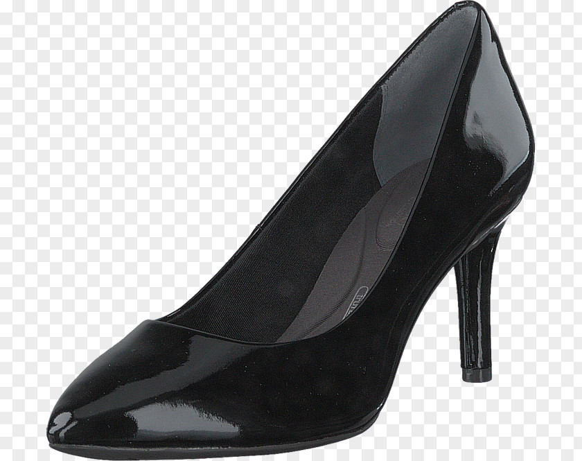 Dark Grey Pointy Court Shoe Wedge High-heeled Sandal PNG