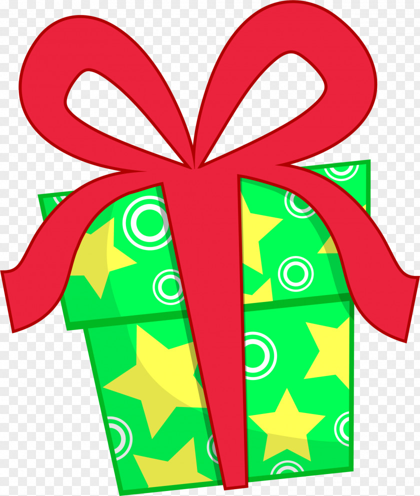Green Cartoon Gift Box Clip Art PNG