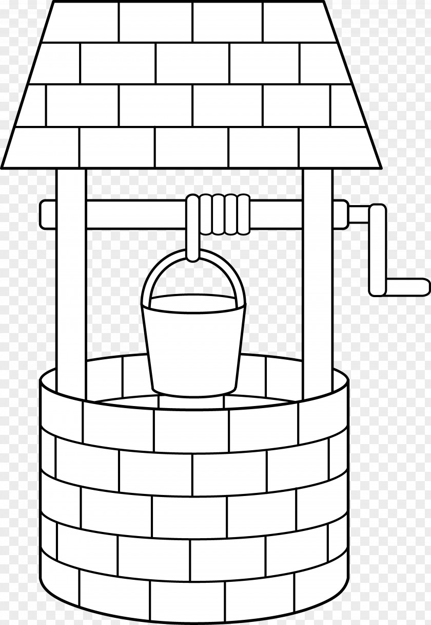 Pulley Vector Wishing Well Water Clip Art PNG