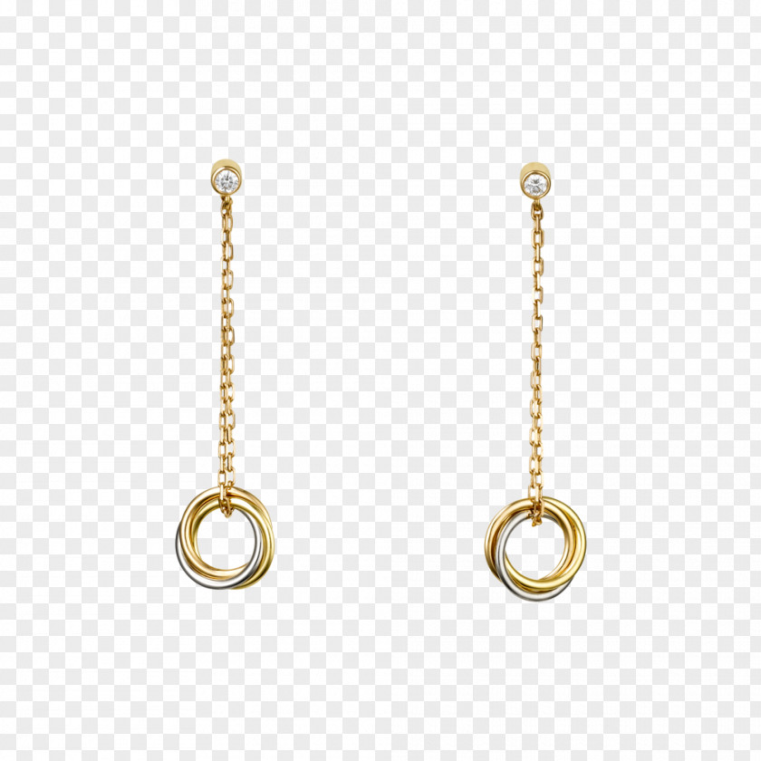 Earring Cartier Jewellery Gold Diamond PNG