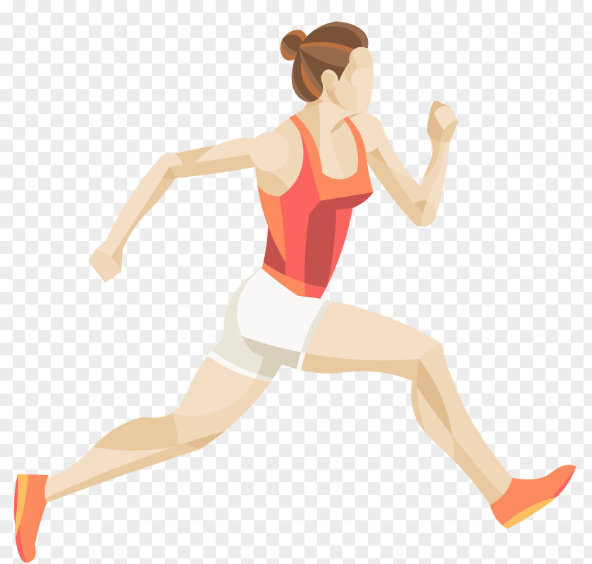 Fitness Woman Running Physical PNG