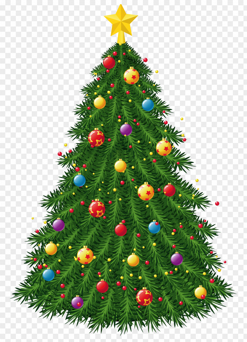 Transparent Christmas Tree With Ornaments Picture Ornament Decoration PNG