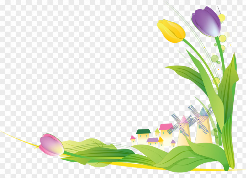 Tulip Background Clip Art Image JPEG File Format PNG