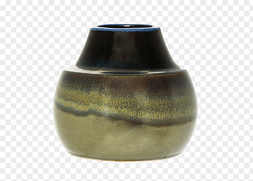 Vase Ceramic Stoneware Pottery Green PNG