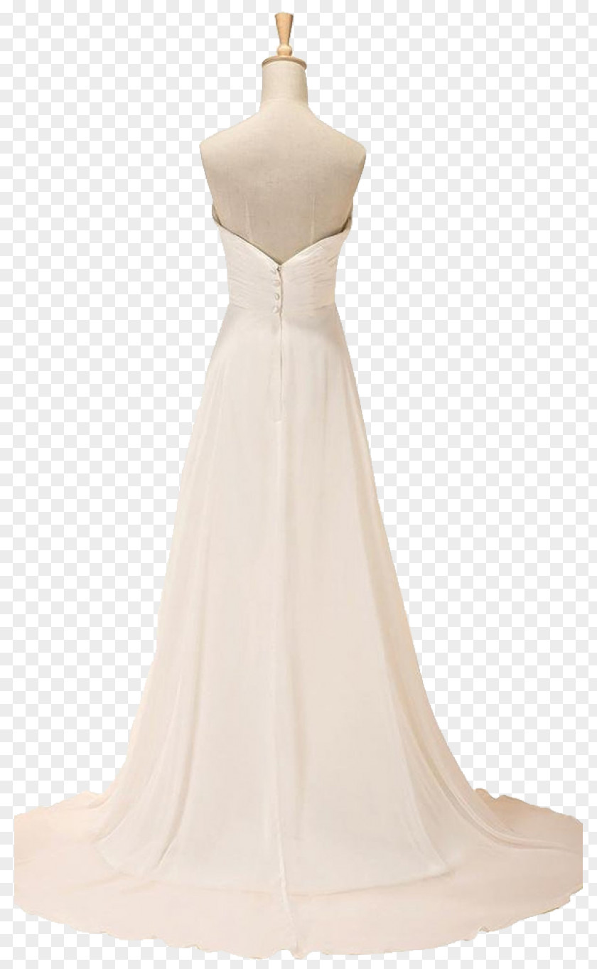 Wedding Gown Dress Neckline Sleeve Chiffon PNG