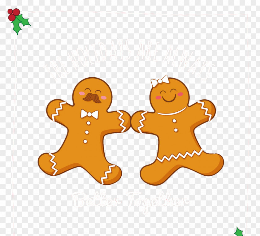 Cartoon Creative Toys Gingerbread Man Pepparkaka Greeting Card Christmas PNG