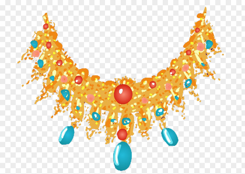 Necklace Turquoise Pattern PNG
