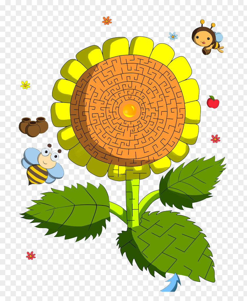 Sunflower Illustration Common Cartoon PNG