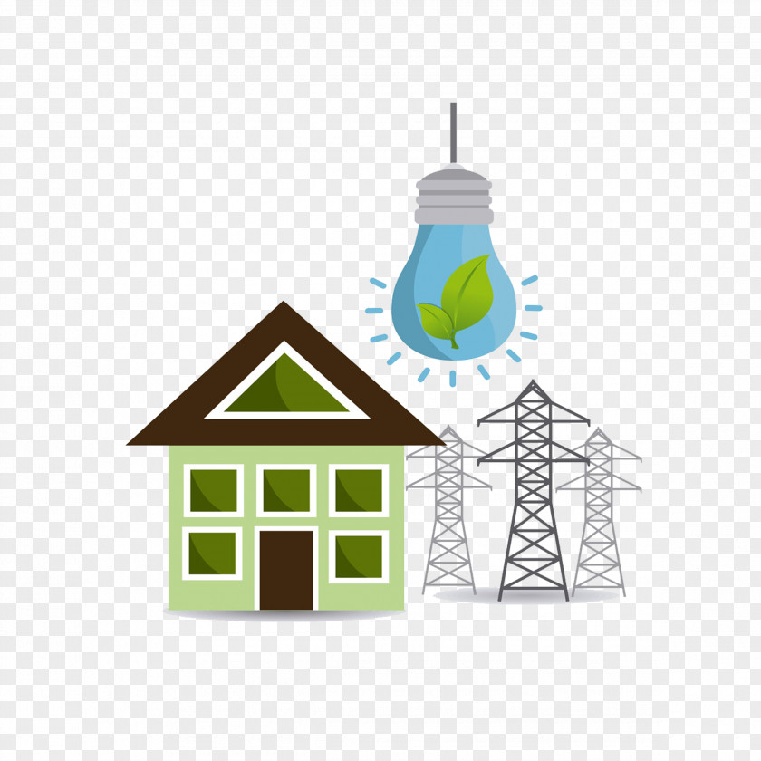 Green House Energy Conservation Euclidean Vector PNG