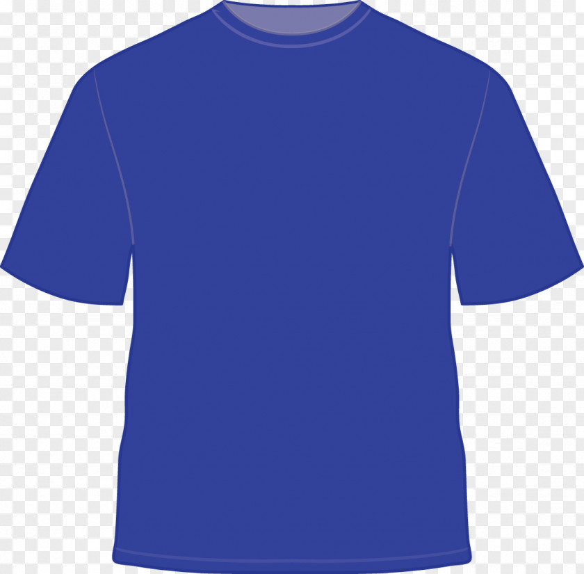Tshirt T-shirt Blue Clothing Sleeve PNG
