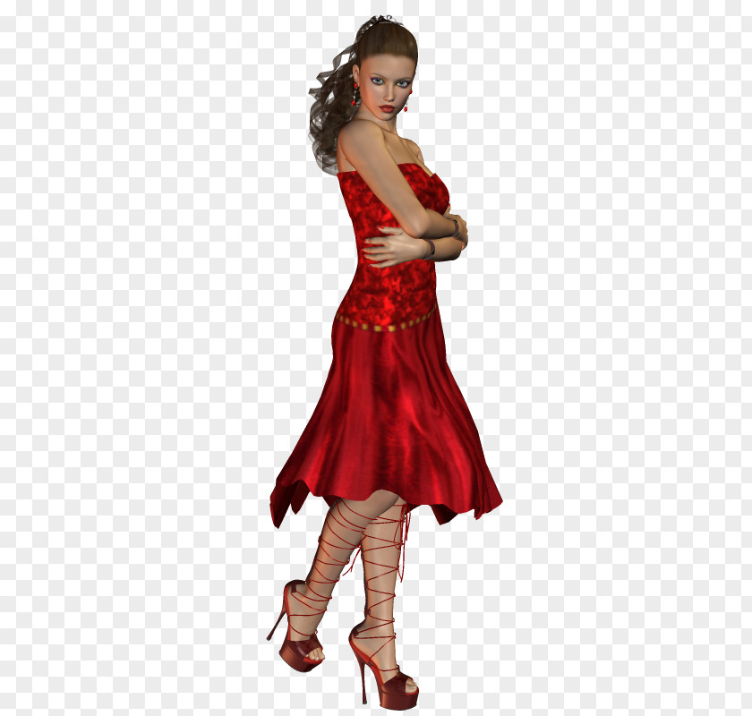 Gm Cocktail Dress Shoulder Maroon PNG