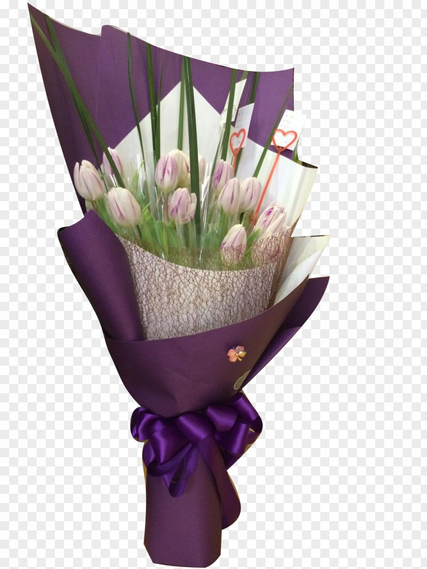 Light Purple Tulip Floral Design U6d45u7d2b PNG