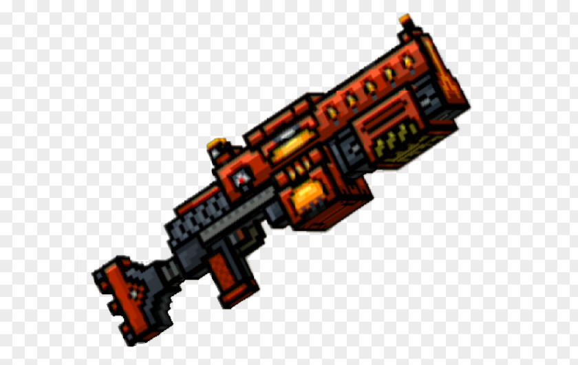 Machine Gun Pixel 3D (Pocket Edition) Firearm Ranged Weapon Shotgun PNG