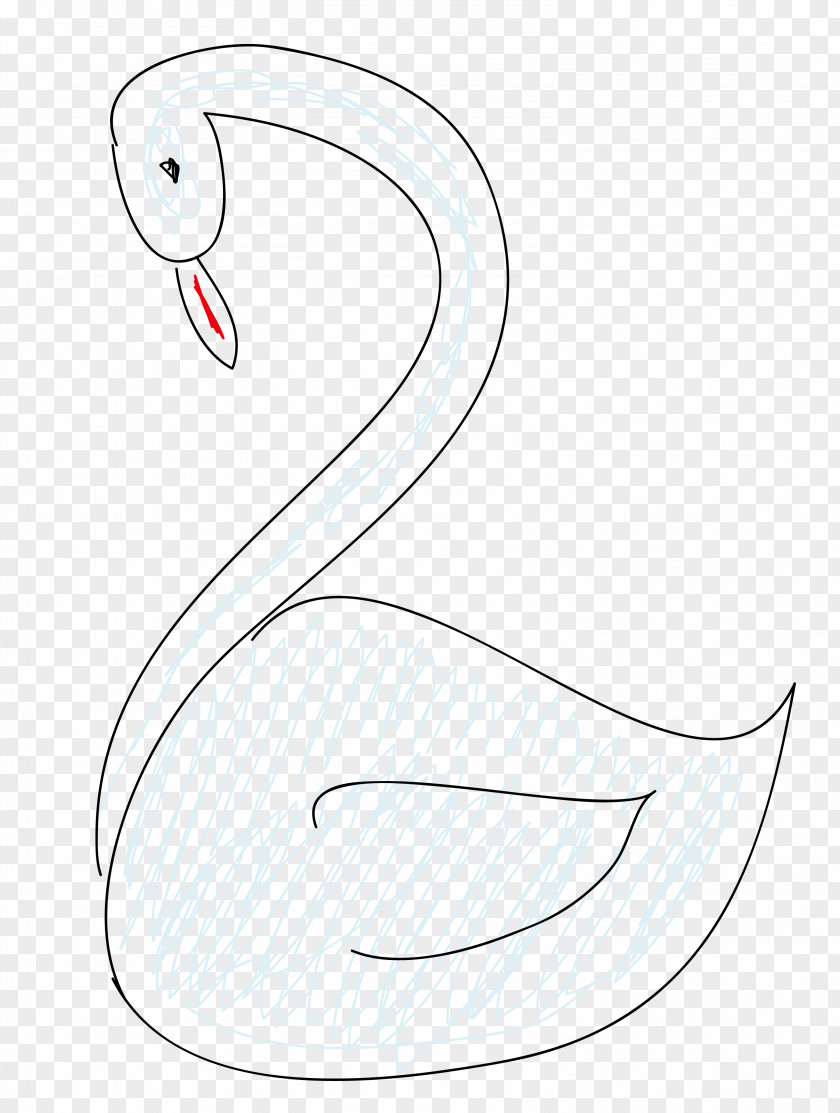 Vector Painting Of Swan Material Cartoon Illustration PNG
