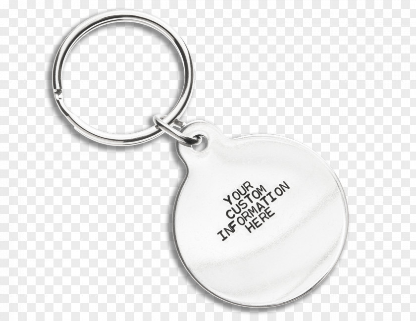 Identification Labels Key Chains Body Jewellery Silver PNG