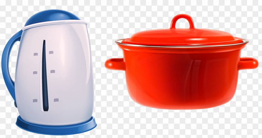 Vector Colored Pot Kettle Material Cookware And Bakeware Olla Clip Art PNG
