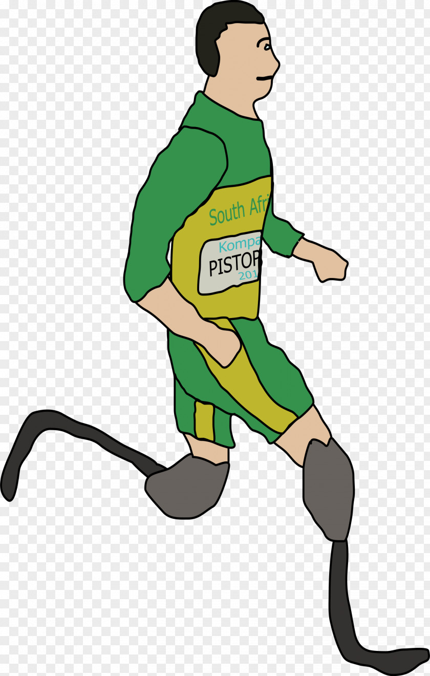 Running Amputation Clip Art PNG