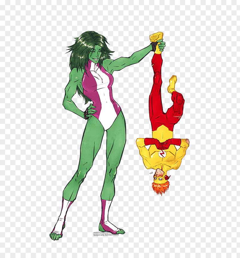 She Hulk She-Hulk The Flash Wally West PNG