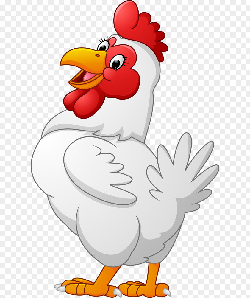 Big Cock Foghorn Leghorn Chicken Rooster Illustration PNG
