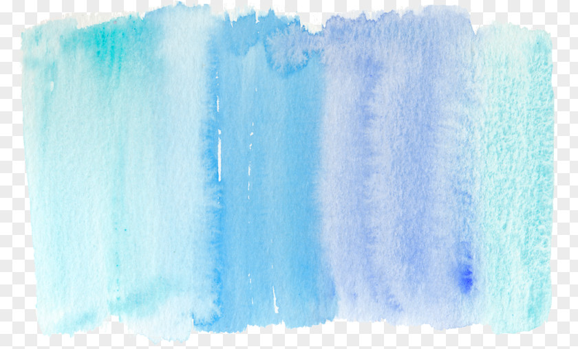 Blue Paint Brush Marks Paintbrush Watercolor Painting PNG