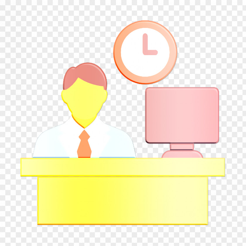 Business Icon Desk Worker PNG