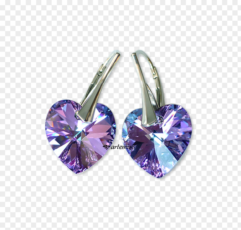 Butterfly Amethyst Earring Body Jewellery Crystal PNG