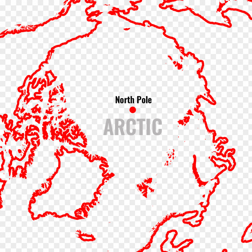 North Pole Canada Arctic Map Clip Art PNG